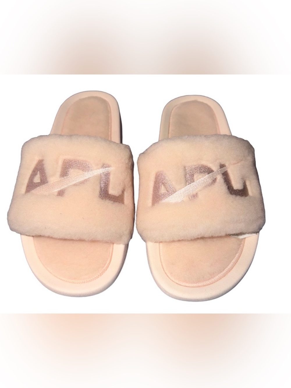 APL Women's Cream Blush Pink
Shearling Fur Slides